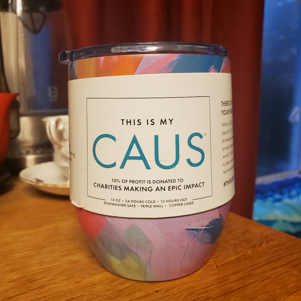 Caus hot/cold drink tumbler 15 oz